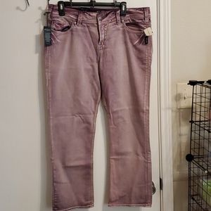 NWT Silver Capri